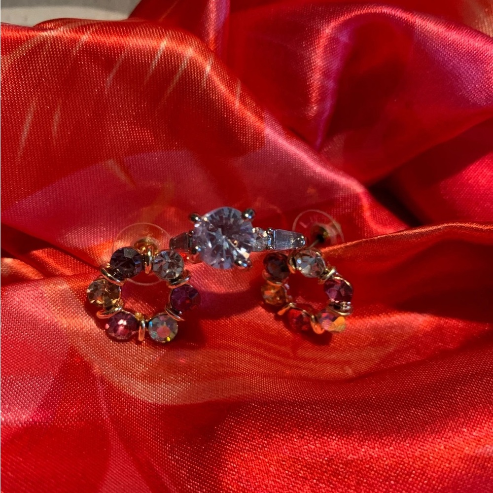 Elegant Multicolor Crystal Earrings